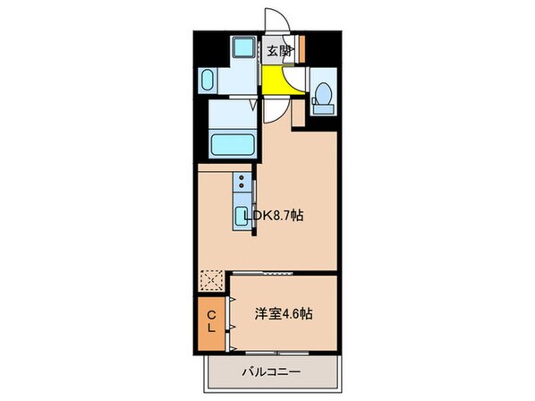 Caisse大橋の物件間取画像